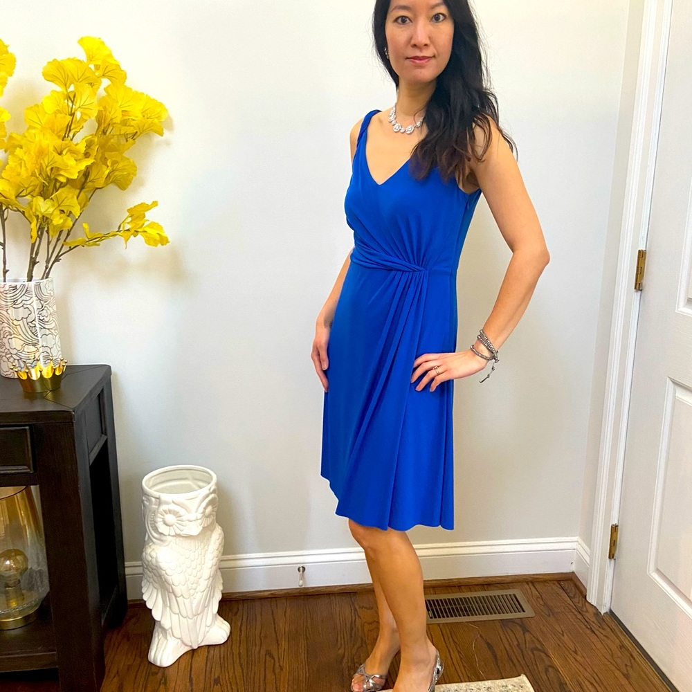 Ann Taylor blue cocktail dress (like NEW)